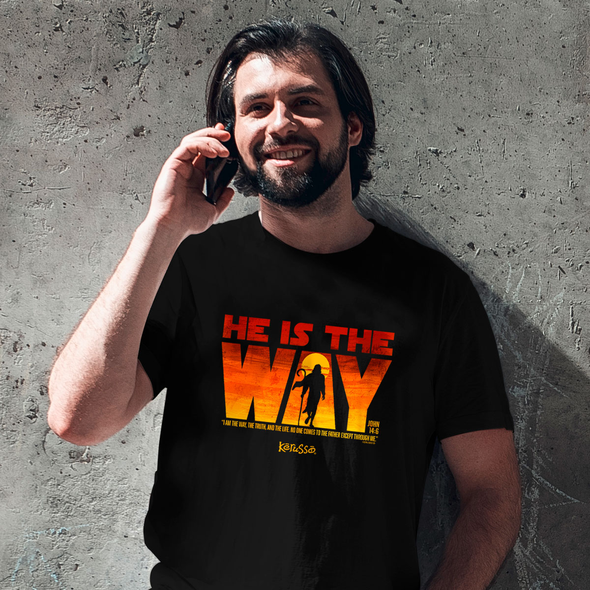 Kerusso Christian T-Shirt He Is The Way - Christian Spirit Wear