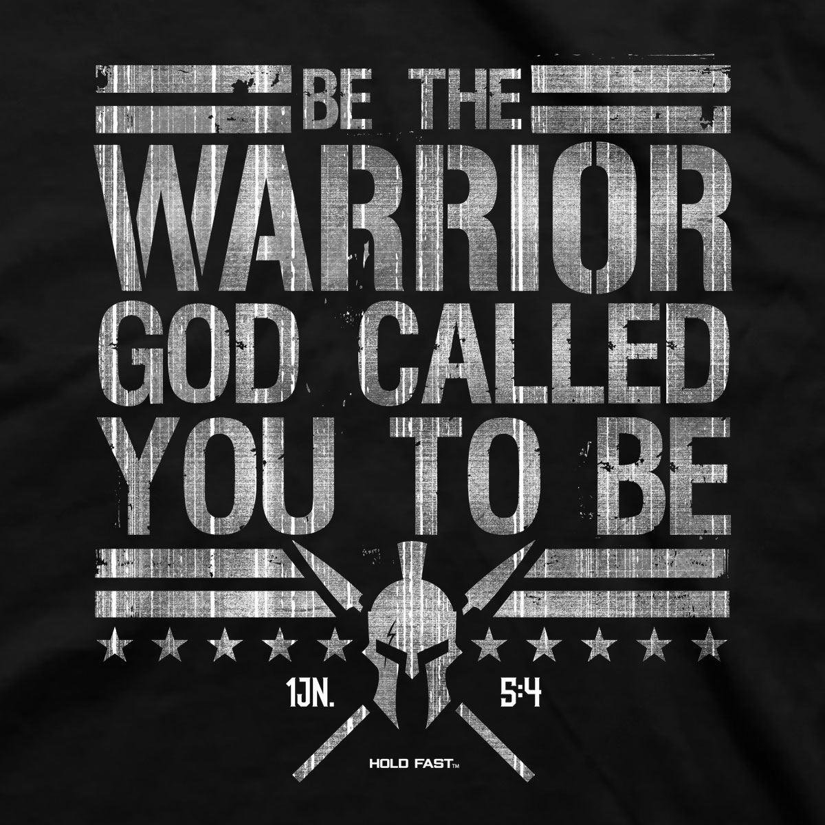 HOLD FAST Mens T-Shirt Warrior - Christian Spirit Wear